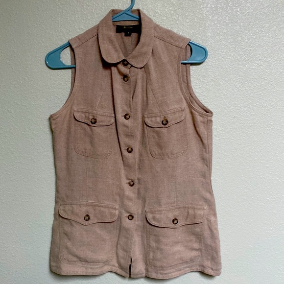 Breeches Beige Riding Vest Size 8 - Picture 1 of 7